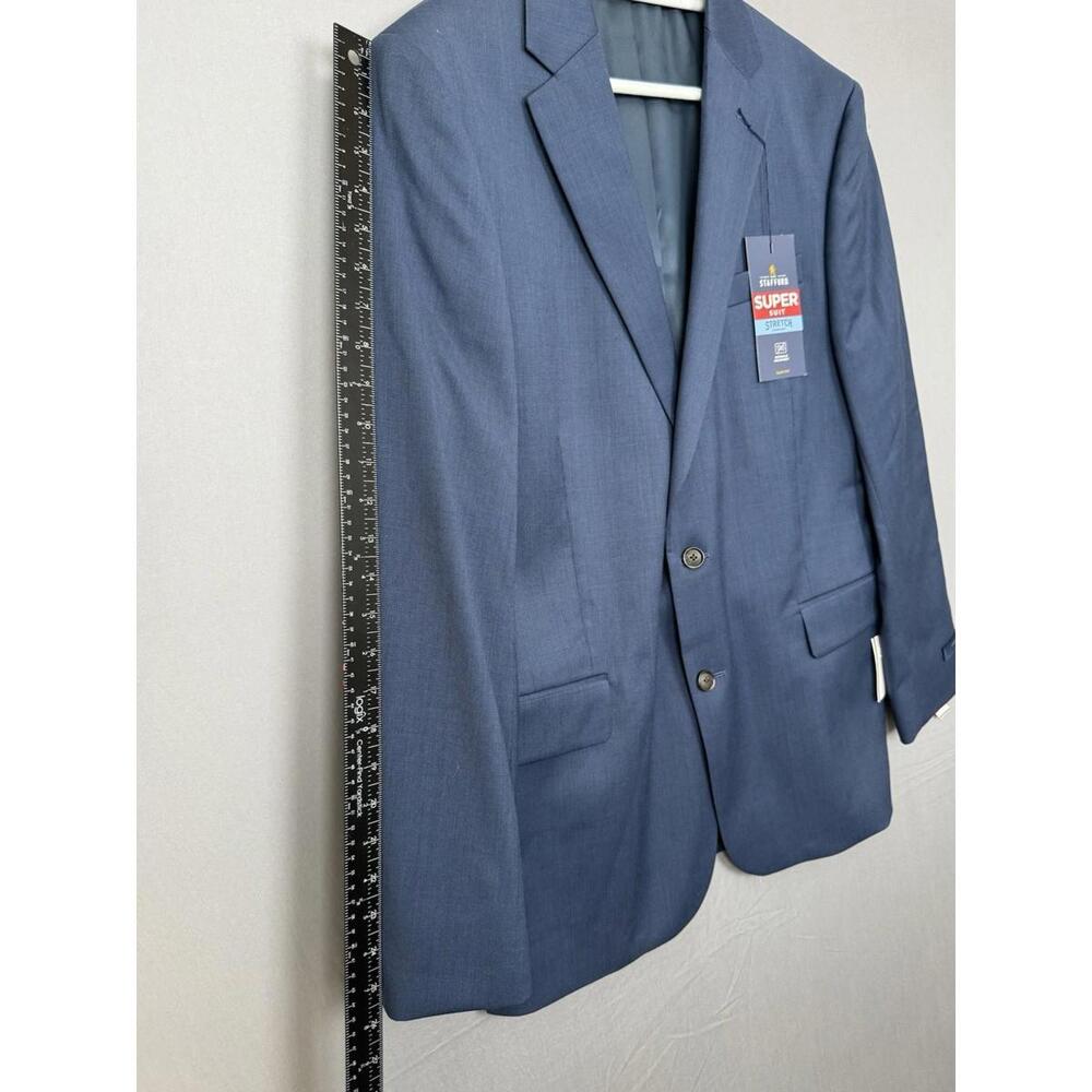 Stafford Blue Men's Suit Jacket - Picture 3 of 7